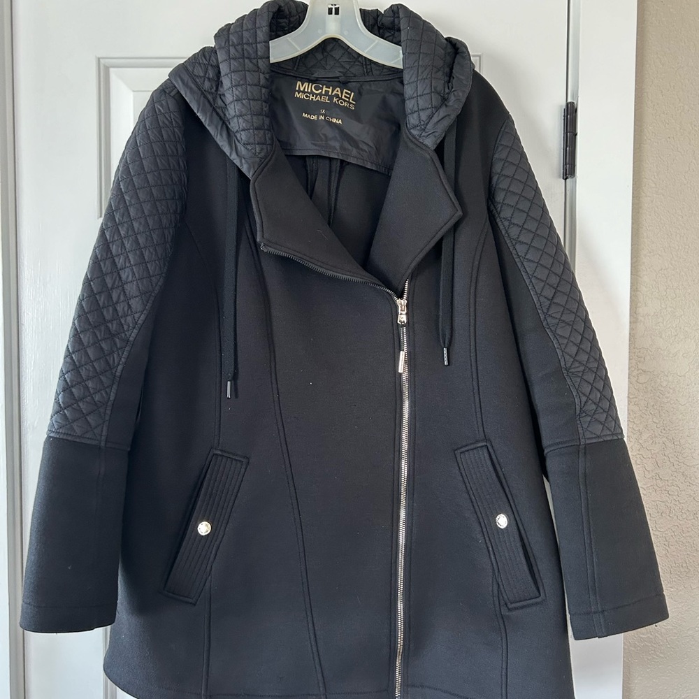 Michael Kors Plus Size Hooded Jacket 1X